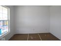 Bright, clean bedroom featuring fresh white paint, a window, and ample electrical outlets at 17026 Cowbell Dr, Noblesville, IN 46060