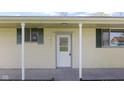 A closer front exterior view of the home with covered porch and a front door at 8745 Big Bend Rd, Martinsville, IN 46151