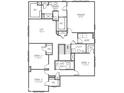 Second floor of the home features primary suite, loft, three bedrooms, two baths and laundry room at 1056 Stubble Run, Danville, IN 46122