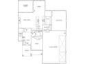 First floor layout featuring kitchen, dining, and mud room area; plus 3 car garage and more at 3228 S Overlook Pass, New Palestine, IN 46163