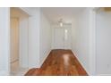 Inviting foyer with hardwood floors leads into this beautifully maintained home at 8535 Olde Mill Circle West Dr, Indianapolis, IN 46260