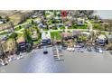 Lake community with homes, docks, and lake access at 1280 Casco Bay Cir, Cicero, IN 46034