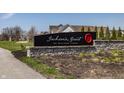 Attractive Jackson's Grant community sign on Williams Creek, with stone base at 528 Dylan Dr, Carmel, IN 46032