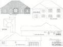 Detailed architectural drawing showcasing the home's front, side, and rear elevations with noted roof plan at 6100 Horizon Dr, Columbus, IN 47201