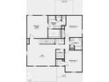 Second floor plan featuring a primary suite, two additional bedrooms, a loft, and a laundry room at 1117 Stubble Run, Danville, IN 46122
