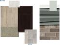 An assortment of interior and exterior samples of home finishing, including flooring, siding and brick at 1117 Stubble Run, Danville, IN 46122
