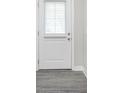 Close up of front door at 1268 Newton St, Avon, IN 46123