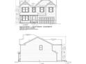 Craftsman style exterior elevation features a basement, garage, and traditional design elements at 717 Lake Vista Dr, Columbus, IN 47201