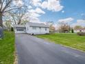 An inviting home featuring a well-manicured lawn and a convenient attached garage at 4897 Walker St, Greenwood, IN 46143