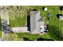 Bird's-eye view of the property featuring a well-maintained yard, patio, and play area at 1741 Terrace Ct, Franklin, IN 46131