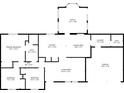 Detailed floor plan illustrating the layout of the house with dimensions and room designations like kitchen and bedrooms at 20892 Overdorf Rd, Noblesville, IN 46062