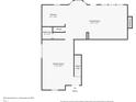 Layout for the 1st floor with kitchen, living room, bathroom, Gathering room, entry, and stairs at 4827 Spring Flower Ct, Indianapolis, IN 46237
