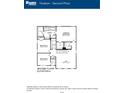 Second floor plan featuring an owner's bath, bedrooms, bath, and loft at 338 Mcnair Dr, Whiteland, IN 46184