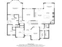 Layout showcasing a spacious first floor featuring living room, Gathering room, foyer, kitchen, and dining spaces at 13758 Foxdale Lake Dr, Carmel, IN 46032