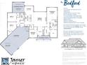 Detailed floor plan showcasing layout with owner's suite, garage, kitchen, dining, great room, and optional features at 5086 Oak Ridge Trl, Columbus, IN 47201