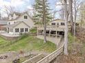 Beautiful multi-level deck perfect for outdoor living and entertaining in this lakeside property at 6948 Eagle Dr, Nineveh, IN 46164