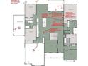 Detailed floor plan showing layout of the owner's suite, bedrooms, Gathering room, studies, and 3-car garage at 11848 Sage Creek Bnd, Fishers, IN 46037
