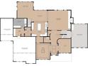 This layout highlights an open-concept design, multiple garages, and spacious living areas at 12045 Shady Knoll Dr, Fishers, IN 46037