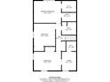 Second floor plan view highlighting bedroom and bath dimensions, including closet and storage spaces at 2372 S 300 E, Anderson, IN 46017