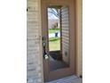 Close up of the front door, with a full glass view to the outside at 12731 Slippery Rock Rd, Indianapolis, IN 46236