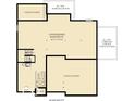 Basement floor plan featuring an unfinished basement, optional morning room and carriage garage (both unexcavated) at 15388 Manderley St, Fishers, IN 46040