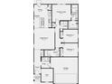 Detailed floor plan showcasing the layout of this home, including bedrooms, bathrooms, and living spaces at 1976 White Oak Ln, Shelbyville, IN 46176
