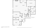 First floorplan layout of a home with a kitchen, bedrooms, and a Gathering room at 3572 Westmore Cir, Bargersville, IN 46106
