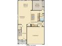 First floor floorplan showing a Great Room, Flex Room, Kitchen, Dining, and two car garage at 16930 Sandhurst Pl, Westfield, IN 46074