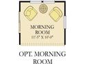 Morning Room floor plan showing placement of chairs and a table at 3916 Andean Ct, Bargersville, IN 46106