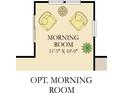 Cozy morning room provides a relaxing space with comfortable chairs and natural light at 4390 Risen Star Way, Bargersville, IN 46106