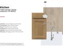 A kitchen design showcasing natural wood cabinets, white quartz countertops, and brushed nickel hardware at 1000 Deodar St, Lebanon, IN 46052