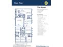 The Aspen floor plan features a 2-car garage, 4 bedrooms, and 2.5 baths, with 2353 square feet at 2764 Glade Ave, Plainfield, IN 46168