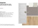 Interior finishes include Riverside doors, Cayman Style Feather Pillow carpet, and Marina Lantern Hill vinyl plank flooring at 7288 Broadview Ln, McCordsville, IN 46055