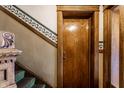 Charming hallway with vintage trim and original details. 