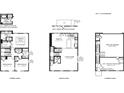 Detailed floor plan showcasing an open-concept layout including kitchen, living, recreation and bedroom spaces at 4144 Cupertino Ave # 38F, Plainfield, IN 46168