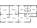 Detailed floor plan showcasing the layout of the home, including dimensions of each room at 2349 Indianapolis Ave, Indianapolis, IN 46208