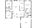 Detailed floor plan showing the layout and dimensions of the home, including the garage at 7332 Quartz Rock Rd, Indianapolis, IN 46236