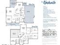 Detailed floor plan showcasing the layout of this 3-bedroom home, including main and second floor features at 5179 Oak Ridge Trl, Columbus, IN 47201