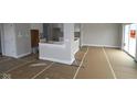 Unfinished living room showcases bright natural light through sliding glass door, ready for customization and personal touches at 17466 Ebling Trl, Westfield, IN 46062