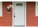 Close-up of the white front door with a mailbox and house number 2935 at 2935 Highland Pl, Indianapolis, IN 46208