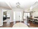 Inviting foyer showcasing hardwood floors, lots of natural light, and an open concept floor plan at 11862 Stoney Bay Cir, Carmel, IN 46033