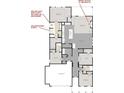 Open-concept floor plan with Gathering room, kitchen, and bedrooms, including Primary and guest suites at 15111 Covebrook Ln, Fishers, IN 46037