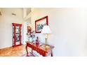 Inviting foyer with a high ceiling, stylish decor, and warm lighting at 1435 Colony Park Dr, Greenwood, IN 46143