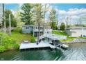 Beautiful waterfront property with private dock, boat lift and lakeside access at 7456 Heather Ct, Nineveh, IN 46164