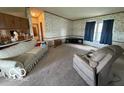 Cozy living room with carpeted floor and large windows at 7765 N 225 W, Lebanon, IN 46052