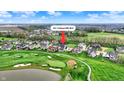Aerial view showing the location of the property at 284 Chatham Hills Blvd. on a golf course at 284 Chatham Hills Blvd, Westfield, IN 46074