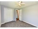 Neutral bedroom with closet space and a doorway leading to other rooms at 1472 Maria Ave, Franklin, IN 46131