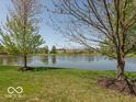 Beautiful pond view from the backyard at 1108 Nanwich Ct, Indianapolis, IN 46217