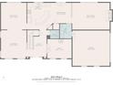 First floor floorplan showcasing the layout of the living room, dining room, kitchen, and garage at 742 Marana Dr, Carmel, IN 46032