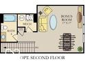Floor plan of a bonus room with bath 4 at 4411 Persian St, Greenwood, IN 46143